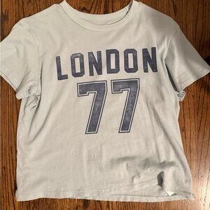 American Eagle Outfitters Gray London 77 Tee